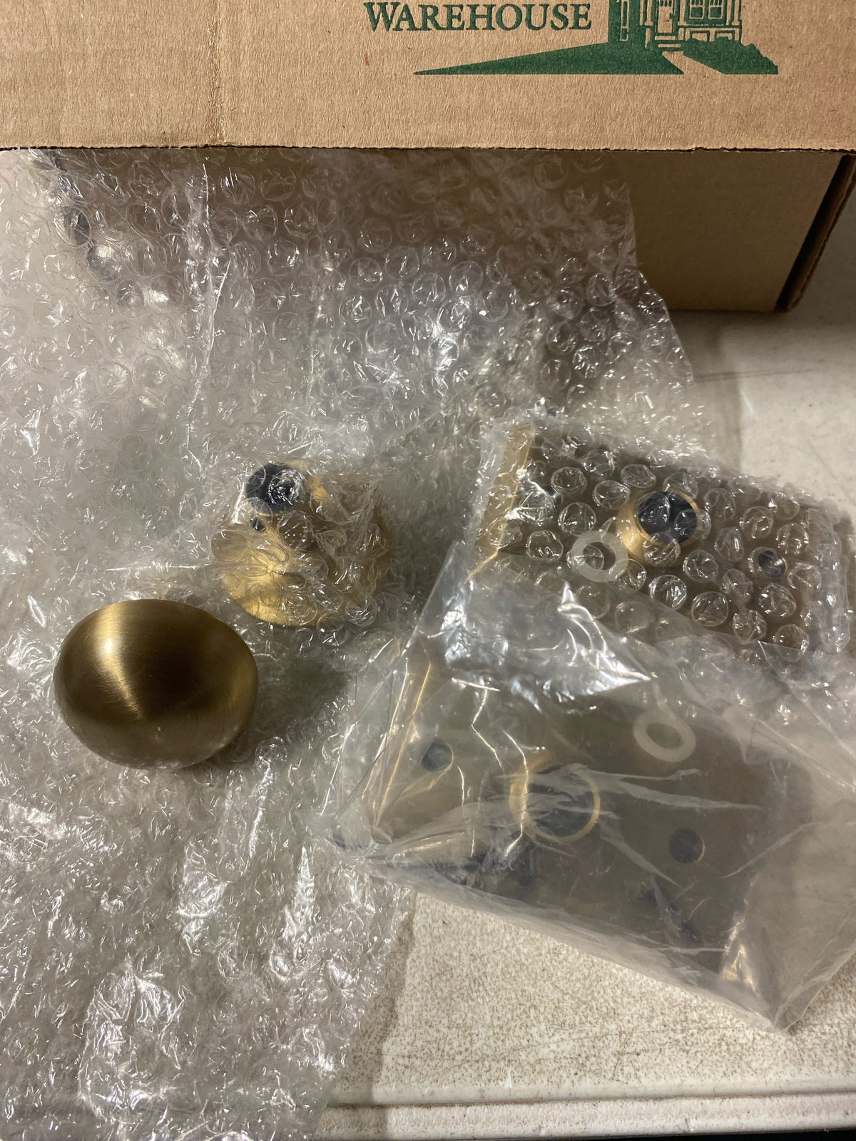 Nostalgic Warehouse 713523 New York Solid Brass Dummy Door Knob Set with Studio Rose - Antique Brass