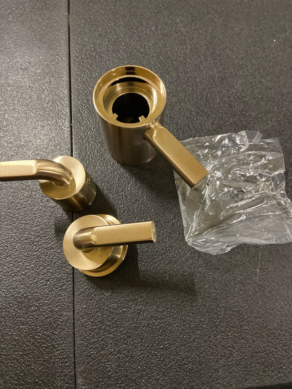 Brizo HL7539-GL Litze Notch Lever Handles - Handle Kit for Thermostatic Valve Trim with Integrated Diverter and Volume Control - Luxe Gold
