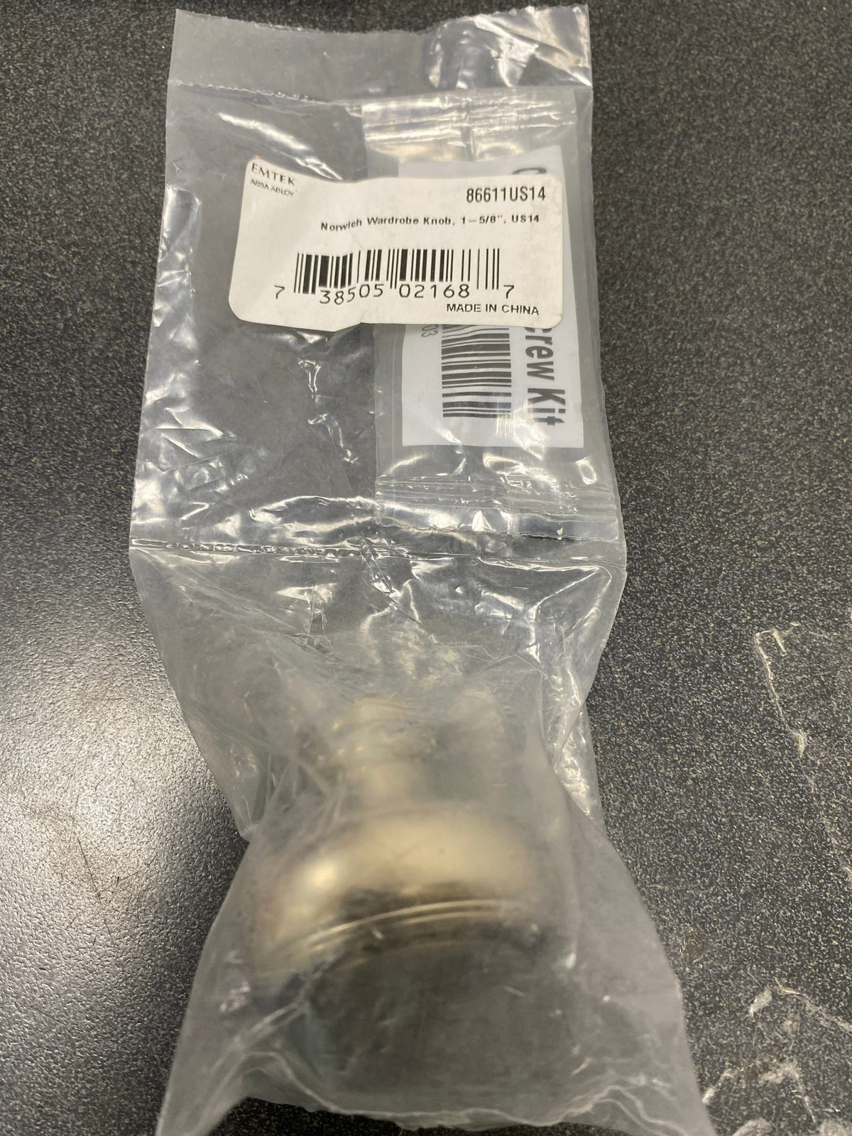 Emtek 86611US14 Norwich 1-5/8 Inch Mushroom Cabinet Knob from the Traditional Collection - Polished Nickel