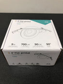 DALS Lighting FGM4-3K-SN Flat Gimbal 4" Adjustable LED Canless Recessed Fixture - 3000K - Satin Nickel