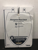 Kohler K-4636-RL-47 Cachet Elongated Closed-Front Toilet Seat with Soft Close and Quick Release - Almond