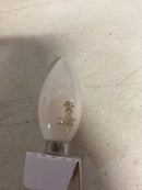 5 Watt LED B11 Light Bulbs, Warm Dimming 3000K (Soft White) - 1800K (Candlelight), 500 Lumens