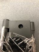 Emtek 92014FB 4" x 4" Square Corner Plain Bearing Mortise Hinge - Pair - Flat Black