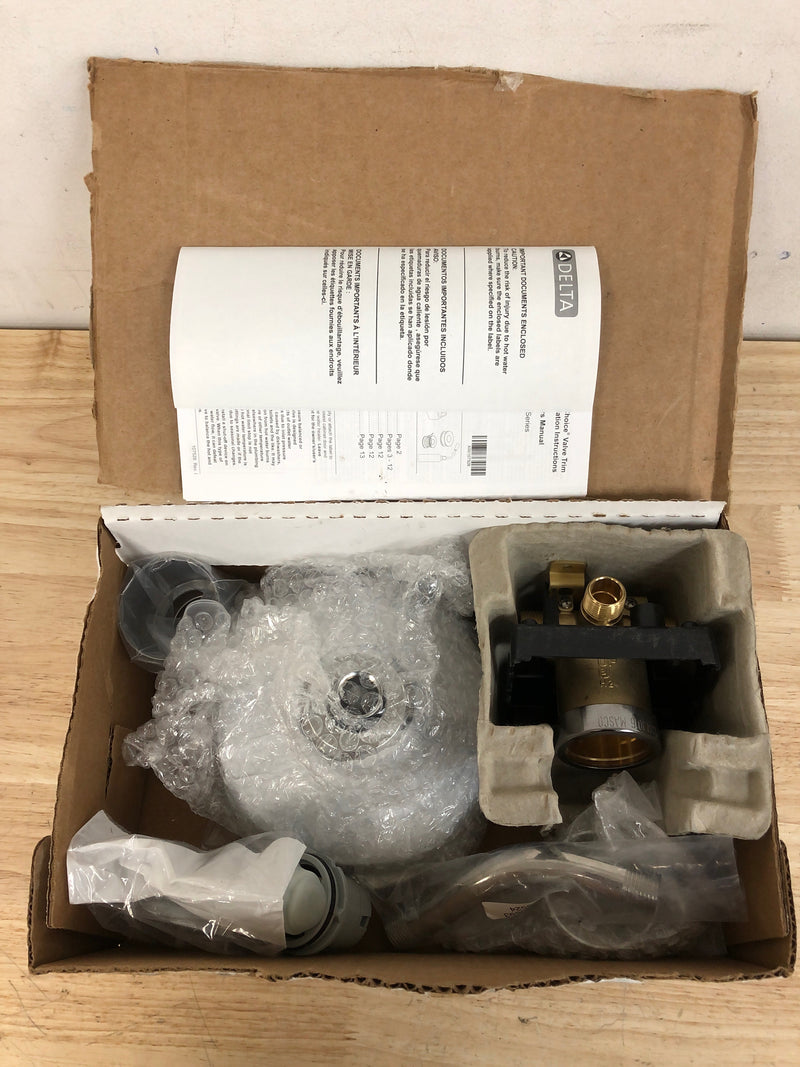 Delta 142749 Nicoli Monitor 14 Series Single Function Pressure Balanced Shower - Rough-in Included - Chrome