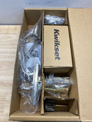 Kwikset 800HELIP-15S.STRKP Hawthorne Sectional Single Cylinder Keyed Entry Exterior Pack Handleset with SmartKey - Satin Nickel
