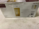 Closmere 5 in. 1-Light Brushed Gold Mid-Century Modern Wall Sconce with Clear Glass Shade