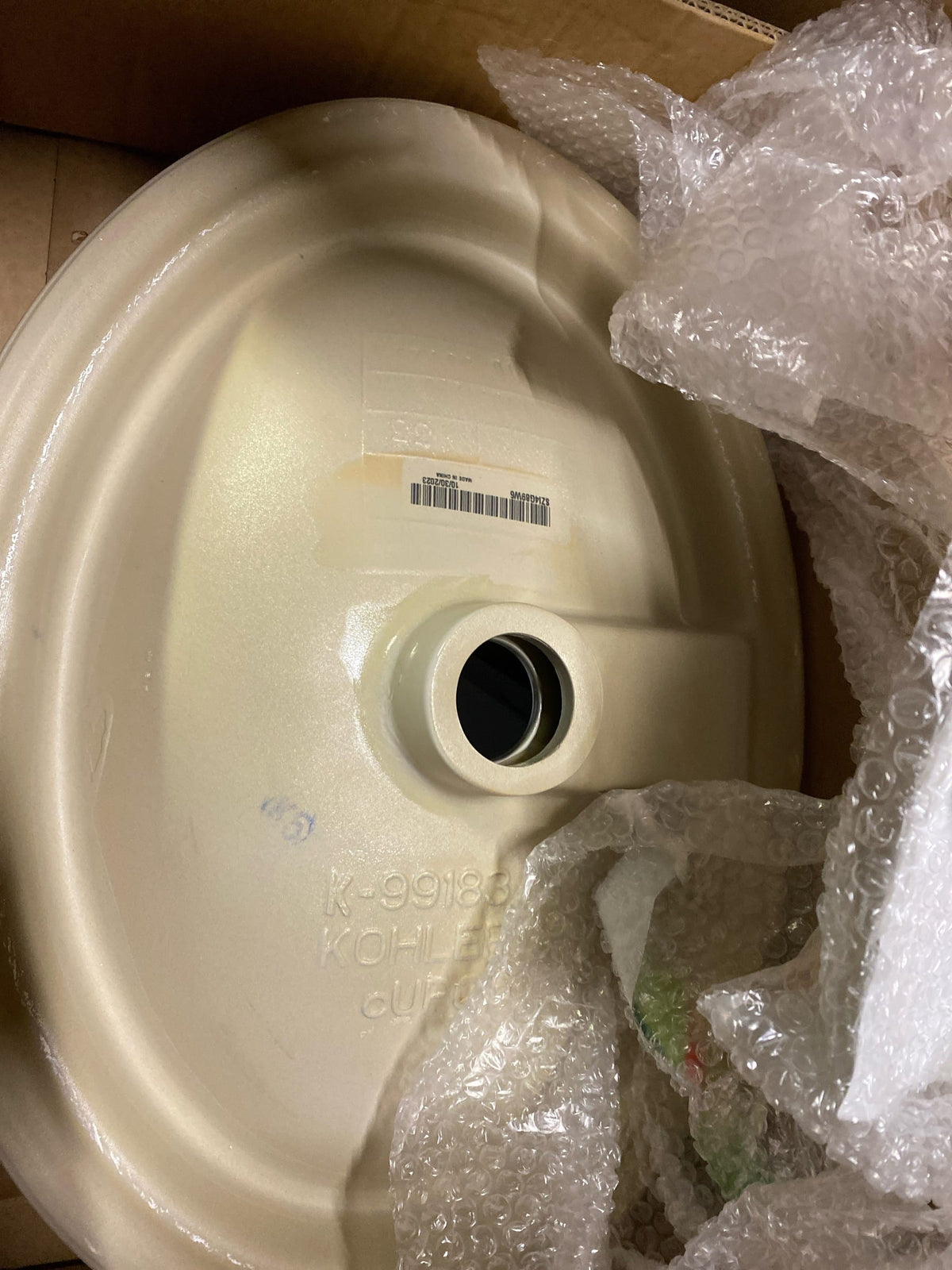 Kohler K-99183-0 Vox 20" Vessel Vitreous China Bathroom Sink with Overflow - White