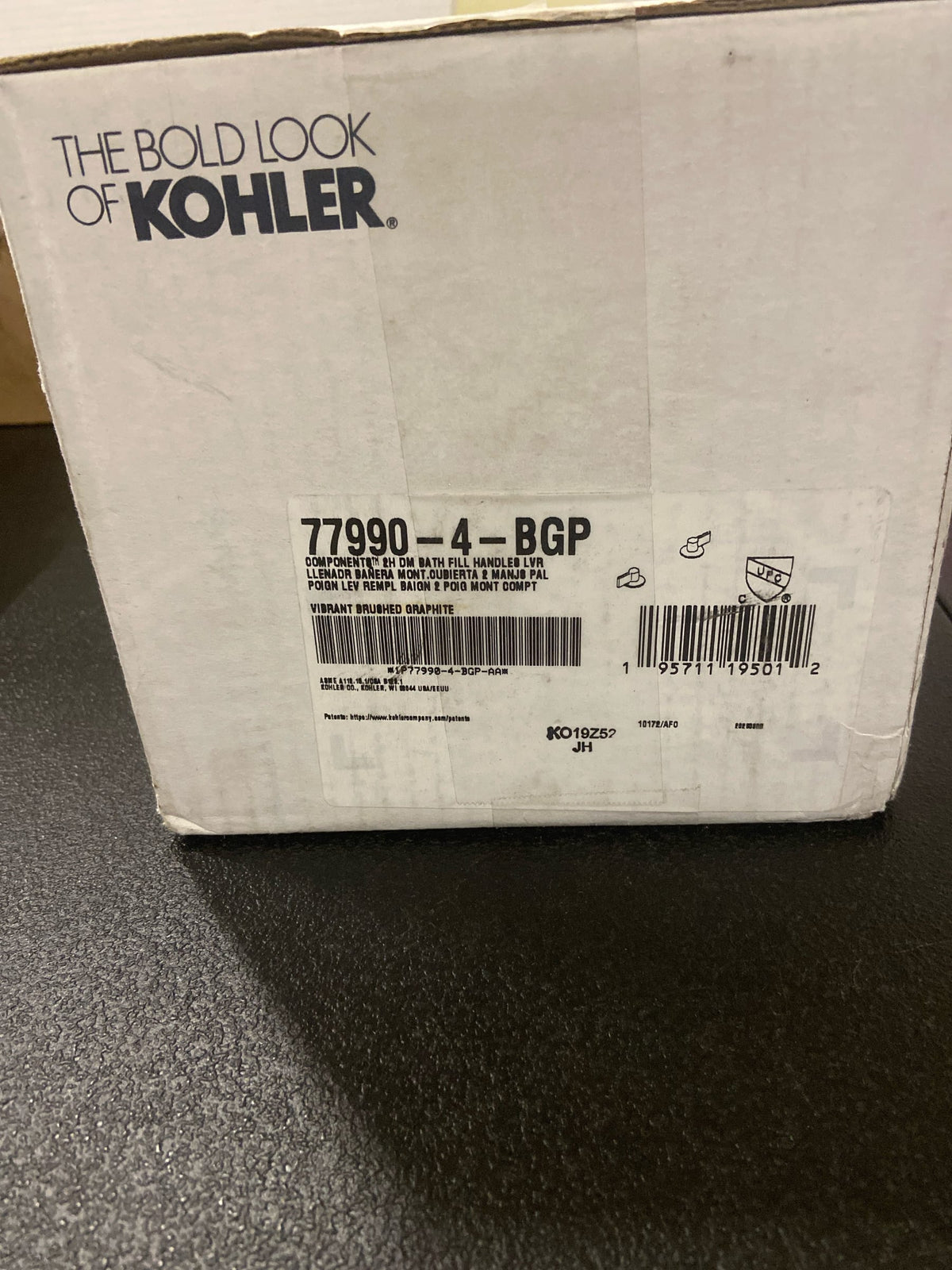 Kohler Components Deck-mount bath faucet handles with Lever design