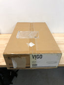 Vigo VG04011 Wisteria 13-1/2" Oval Stone Composite Vessel Bathroom Sink - White