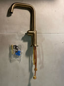 Brizo 61065LF-GLLHP Odin 1.8 GPM Single Hole Bar Faucet with Square Spout - Less Handle - Luxe Gold