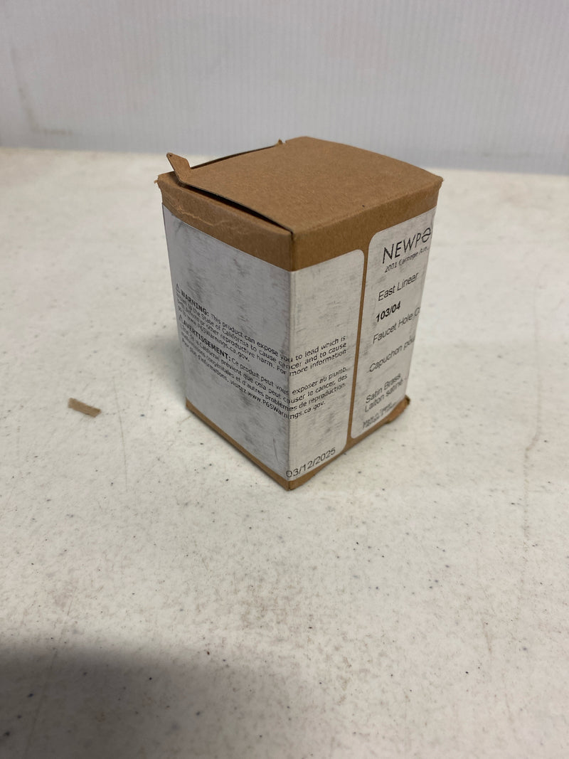 BrassTech 103/04 Newport Kitchen-Sink-Installation-Parts-and-Kits, Satin Brass (PVD)