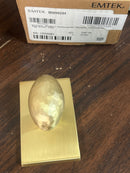 Double Dummy Hammered Egg Door Knob With modern rectangular in Satin Brass 5052heus4