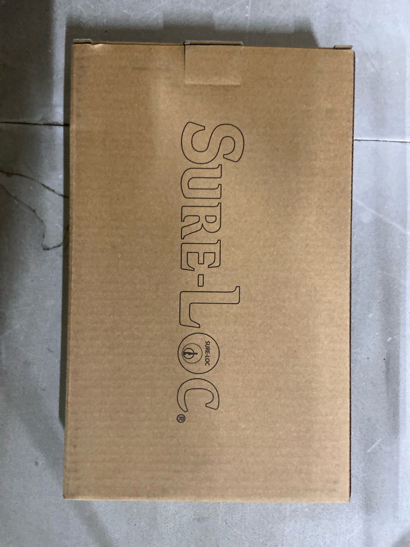 Sure-Loc SHR-1 C Shape 8" Center to Center Back to Back Shower Door Handle Pull Set - Flat Black