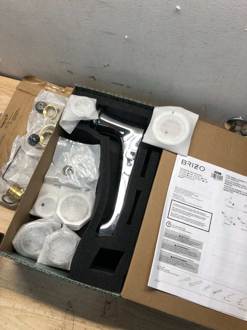 Brizo T67360-PCLHP - Brizo Rook: Roman Tub Faucet - Less Handles Chrome T67360-PCLHP.