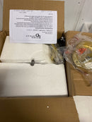 Elegant Lighting Living District Indoor Modern Home Decorative Bright Ceiling Gene 1 Light Brass and Clear Glass Pendant