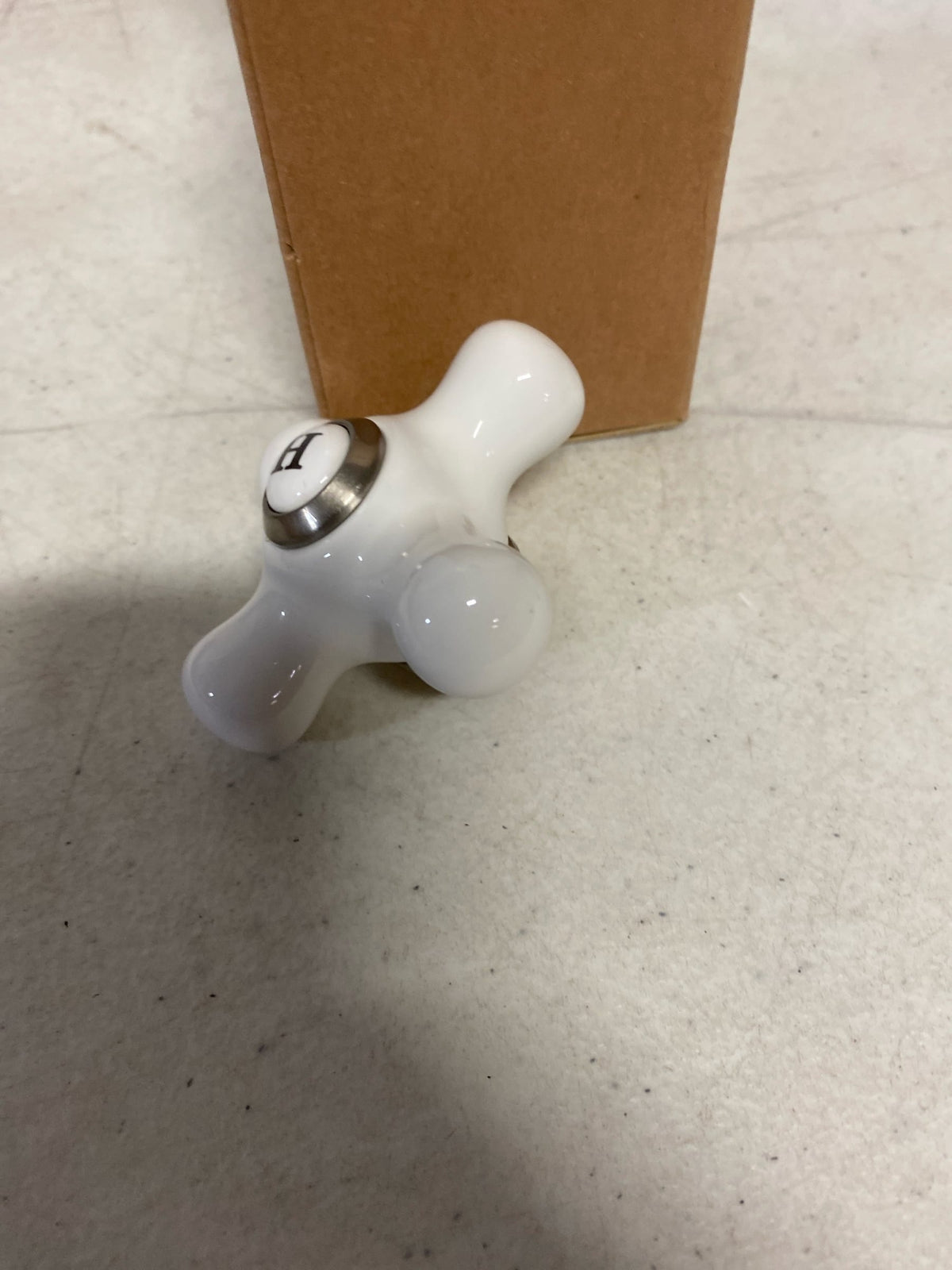 KSH3958PXH Hot Porcelain Cross Handle, Brushed Nickel