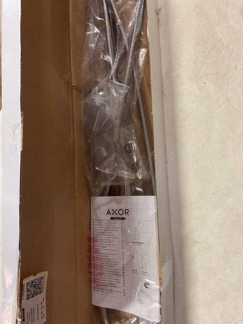 Axor 27830000 Starck Organic 36" Slide Bar with Hand Shower Hose - Engineered in Germany, - Chrome