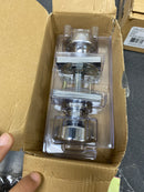 Kwikset 730PSKSQT-26 Pismo Privacy Door Knob Set with Square Rose - Polished Chrome