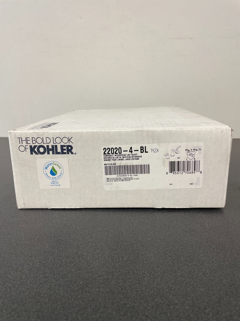 Kohler Tempered 1.2 GPM Widespread Bathroom Faucet with UltraGlide and Pop-Up Drain Assembly