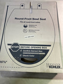 Kohler 26802-96 Impro Round Ready Latch Quiet-Close Toilet Seat in Biscuit