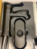 Moen 6702BL Genta LX Single Handle Centerset Bathroom Faucet with Duralast Valve Technology and Pop-Up Drain Assembly - Matte Black