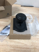 SCHLAGE Lock Company SCHLAGE Knob with Camelot Trim Non-Turning Lock, Matte Black (F170 GEO 622 CAM)