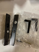 Baldwin 6915.ENTR Santa Monica Single Cylinder Full Mortise Handleset, Satin Black