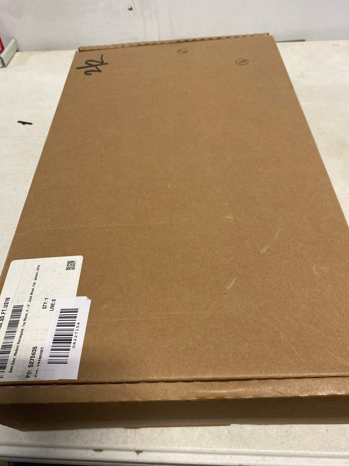 Emtek Flat Black Barn Door B120106SDFTUS19