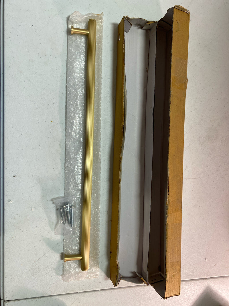 Signature Hardware 488964 Brixlee 18 Inch Center to Center Appliance Pull - Satin Brass