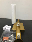 Kovacs P5040-248 Tube 2 Light 4-3/4" Wide Bathroom Sconce with Etched Opal Shade and Bulbs Included - Honey Gold