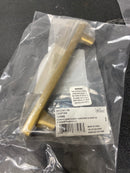 Belwith Keeler B072341-04 Caspian 5-1/16" (128 mm) Center to Center Solid Brass Nautical Wave Bar Cabinet Handle / Drawer Bar Pull - Satin Brass