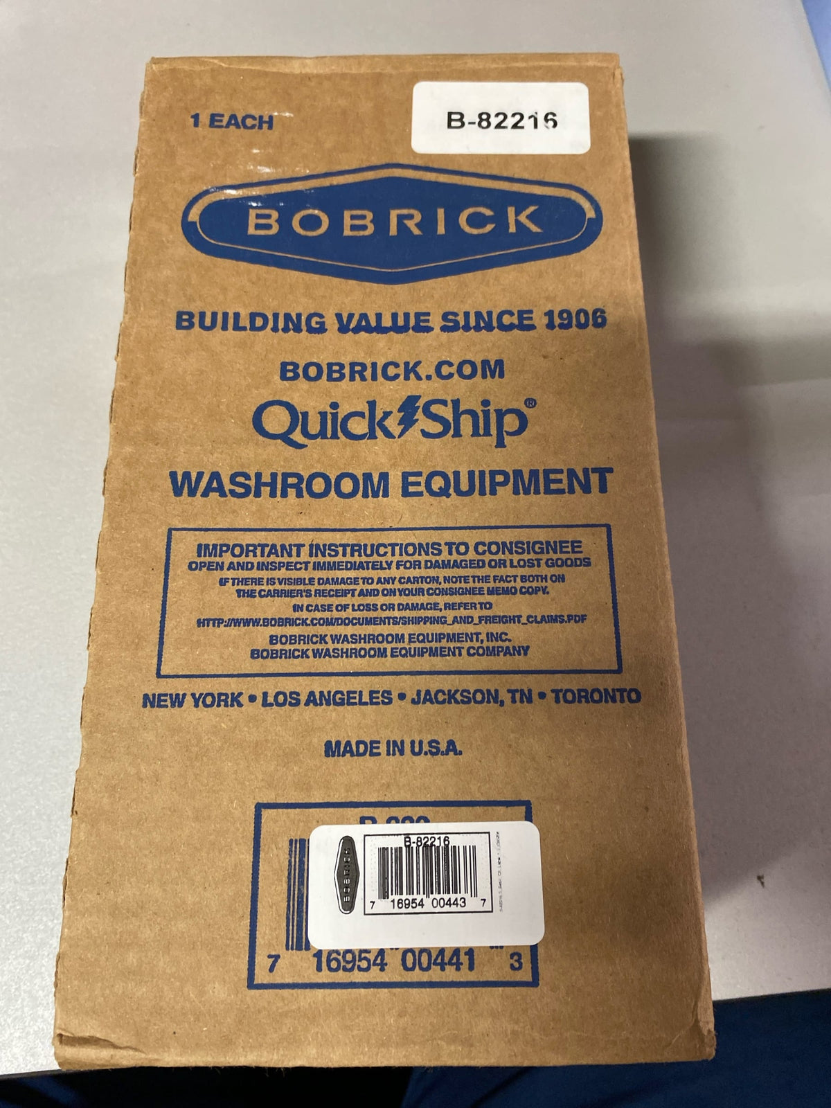 Bobrick B82216 Liquid Soap Dispenser, 20 oz. Capacity - Stainless Steel