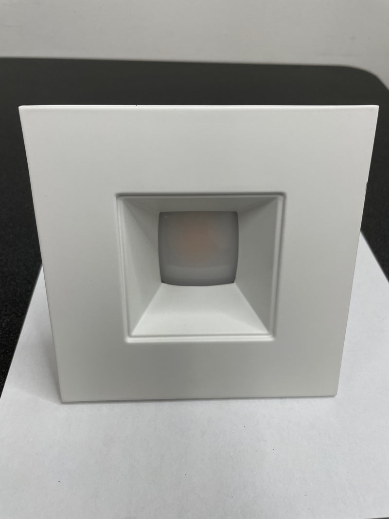 Nora Lighting NLCBC2-45630MPW/10 Cobalt Click 4" LED Square Recessed Trim - 3000K - 1000 Lumens - 2-9/16" Square Aperture - Matte Powder White / Matte Powder White