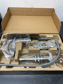 Signature Hardware SHWSCPR107ZBN Provincetown 1.2 GPM Single Hole Bathroom Faucet with Metal Lever Handle and Pop-Up Drain Assembly - Brushed Nickel