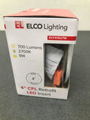 Elco ECF41527W 4" Integrated LED Open Retrofit Recessed Trim - 850 Lumens 2700 Kelvin - White