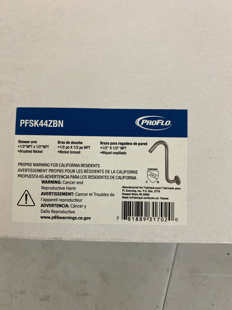 PROFLO PFSK44PFSK44BNBN 10" Shower Arm and Flange Only - Brushed Nickel