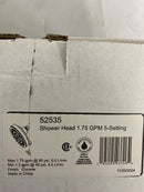 Delta 52535 Universal Showering 1.75 GPM Multi Function Shower Head with Touch-Clean Nozzles - Chrome