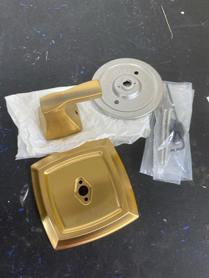 Moen UT4611 2 Modes Zinc Shower Water Diverter Trim, Brushed Gold, 4.38 x 4.38 x 1 inches