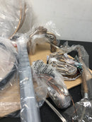 Lnc VJBFRFHD1405847 Gold/Black Drum Candlestick Chandelier Modern 3-Light Transitional Cylinder Cage Pendant Light for Foyer Bedroom Kitchen