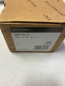 Baldwin 5080055FD 5080 Non-Turning Two-Sided Dummy Door Knob Set with 5048 Rose from the Estate Collection - Polished Nickel