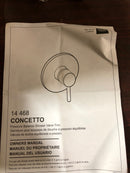 Grohe 1024950000 Concetto Shower Only Trim Package with 1.75 GPM Multi Function Shower Head with EcoJoy, DreamSpray, and SpeedClean Technologies and SilkMove Cartridge - Starlight Chrome