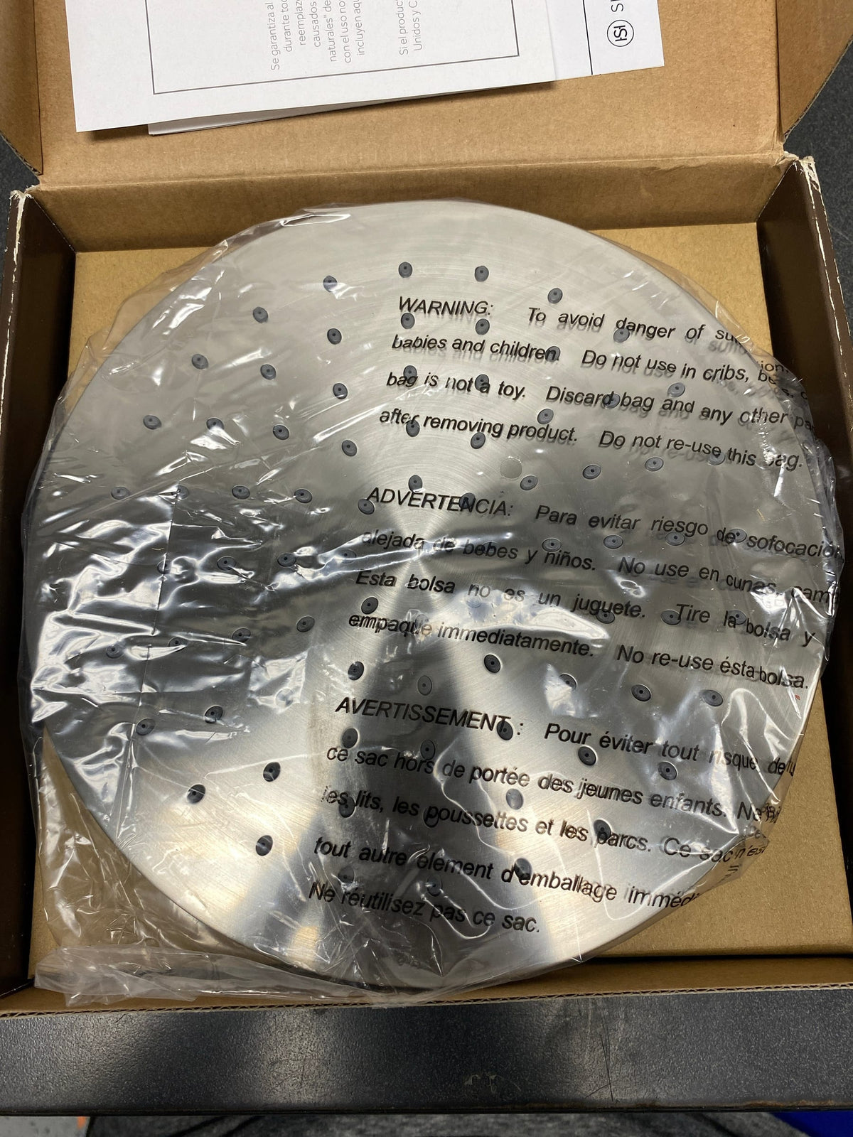Signature Hardware 449720 1.8 GPM 8" Wide Modern Round Rain Shower Head - Brushed Nickel