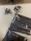 Miseno MDH3513BK 3-1/2 x 3-1/2 Plain Bearing 1/4" Radius Corner Door Hinge - Pack of 3 - Matte Black