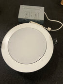 DALS Lighting Fusion 6 Inch Round 5CCT Slim LED Recessed Gimbal Panel (White)