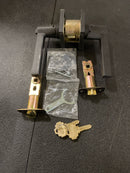 Emtek Helios Lever Right Hand 2-3/8 in&2-3/4 in Backset Strike Keyed Entry for 1-1/4 in to 2-1/16 in Door