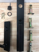 Emtek 4819GVUS10BRH Lausanne Right Handed Full Plate Single Cylinder Keyed Entry Handleset with Geneva Interior Lever - Oil Rubbed Bronze