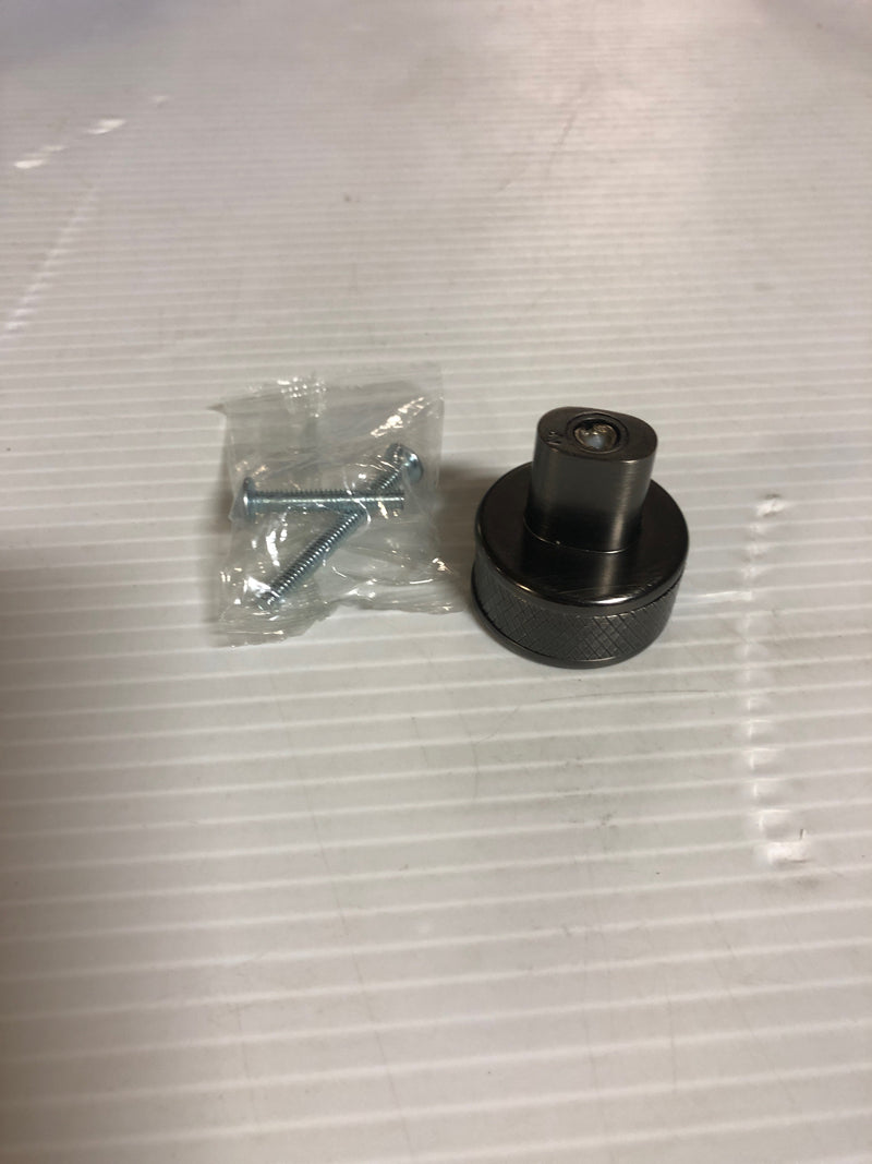 Amerock Bronx 1-1/4 inch (32mm) Diameter Gunmetal Cabinet Knob, BP36554GM