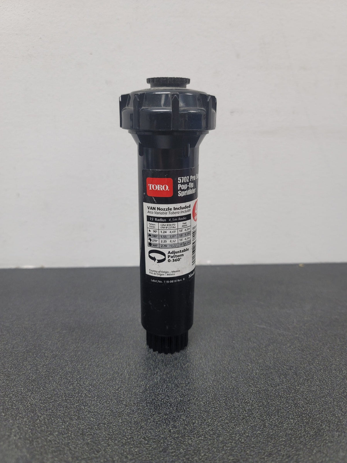 Toro 53814 570Z Pro Series 15 ft. 4 in. 0-360-Degree VAN Pop-Up Sprinkler