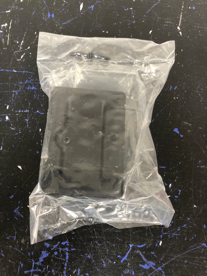 Deltana SDPA325U19 3-1/4 Inch Tall Adjustable Pocket Door Lock for Passage - Flat Black