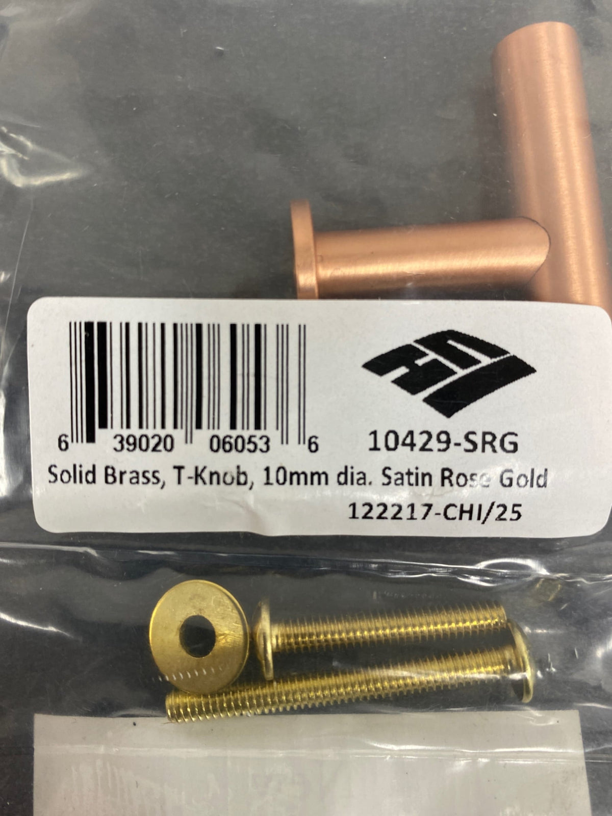 Century 10429-SRG Modern Geo 2 Inch Bar Cabinet Knob - Satin Rose Gold